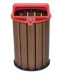 Lixeira Ecológica 94l - Ipê - Tampa Vermelha