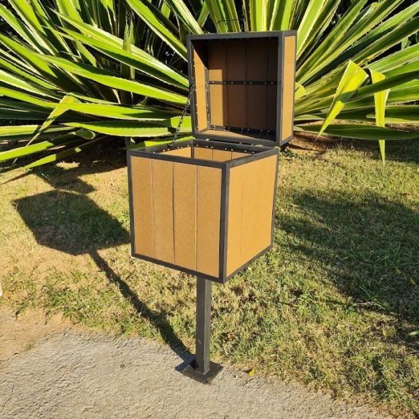 Lixeira Baú Tambor Container para condomínio e área pública Lixeira Baú Tambor Container para condomínio e área pública