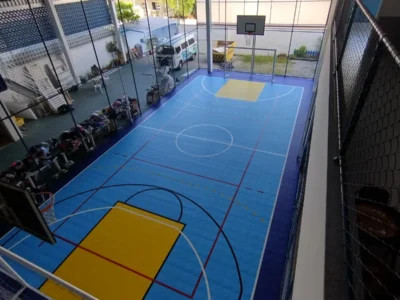 Piso modular esportivos para quadras de escolas e condomínios