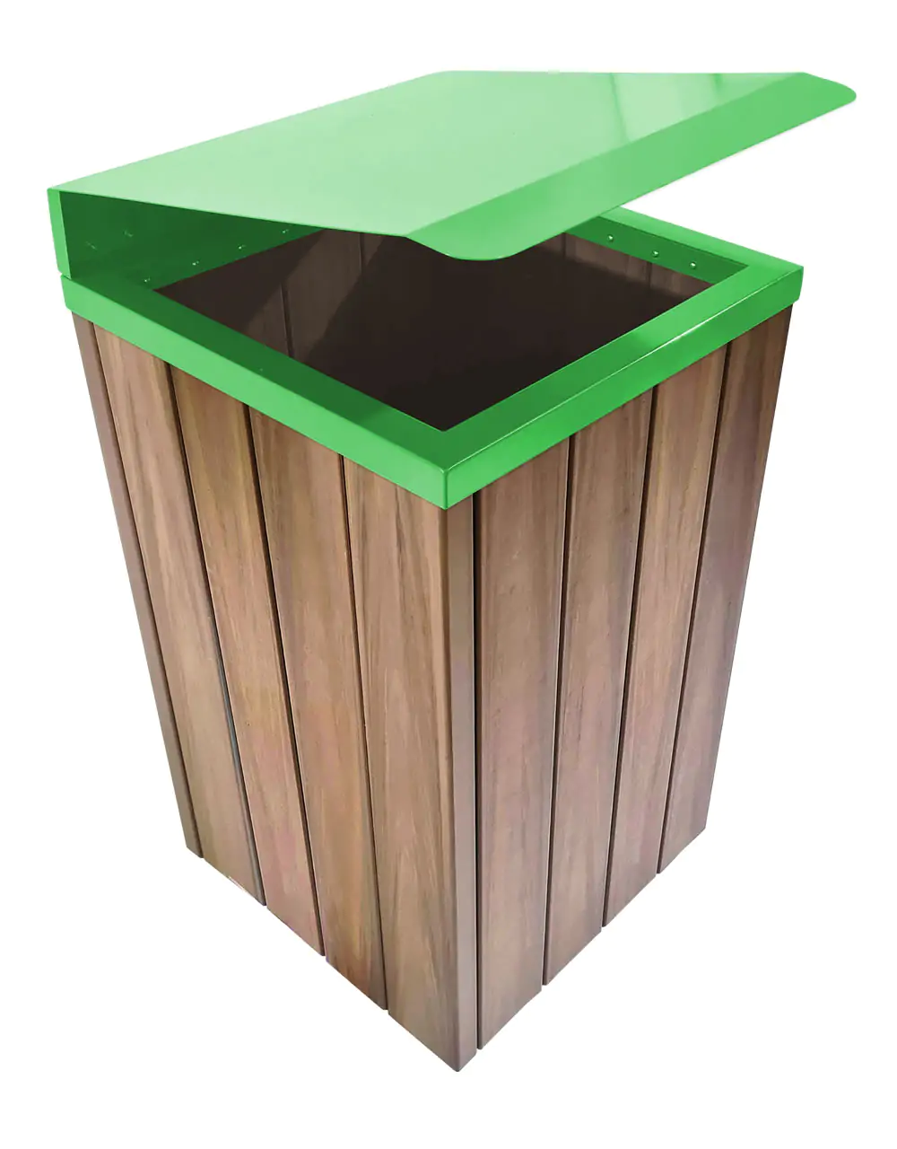 Lixeira Verde Steel Premium