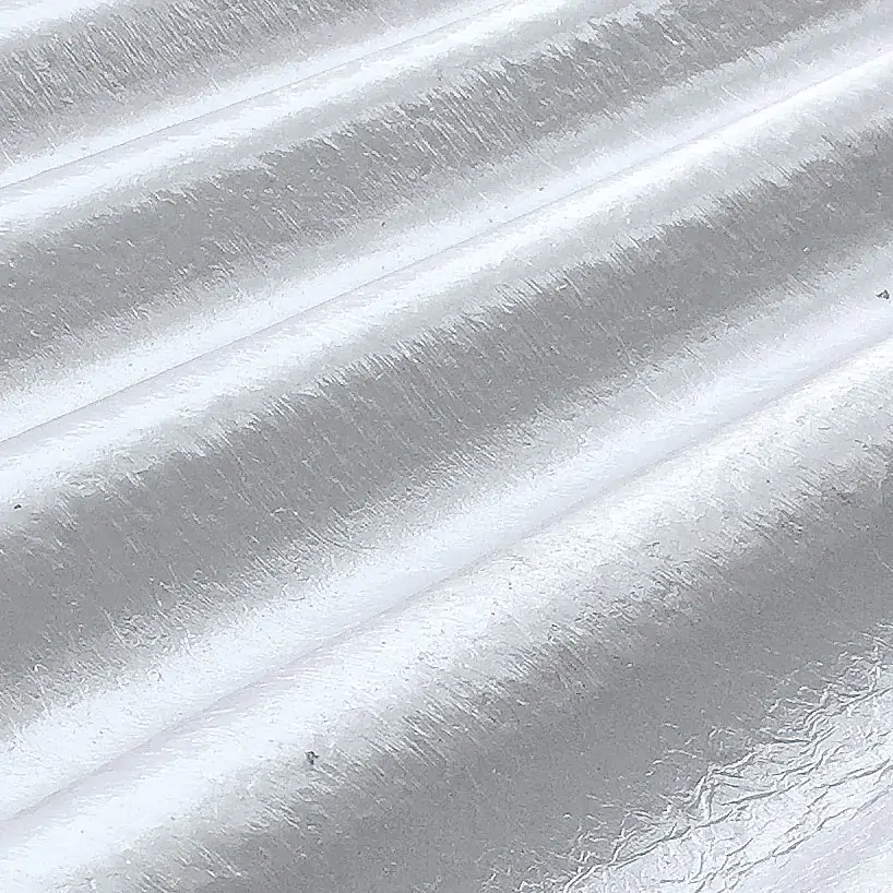 Detalhe manta térmica aplicada na telha