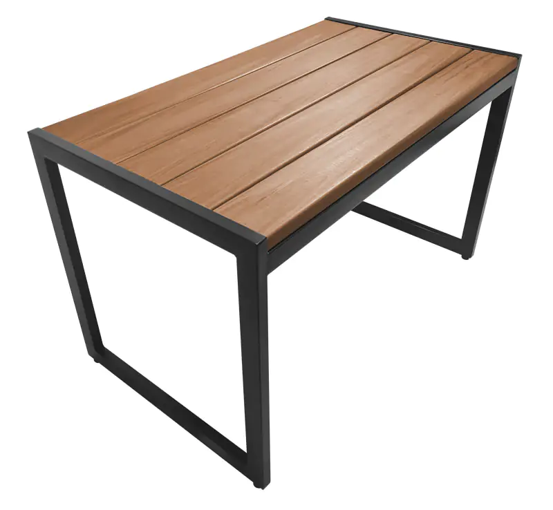 Mesa ecológica retangular - Linha Steel Prime