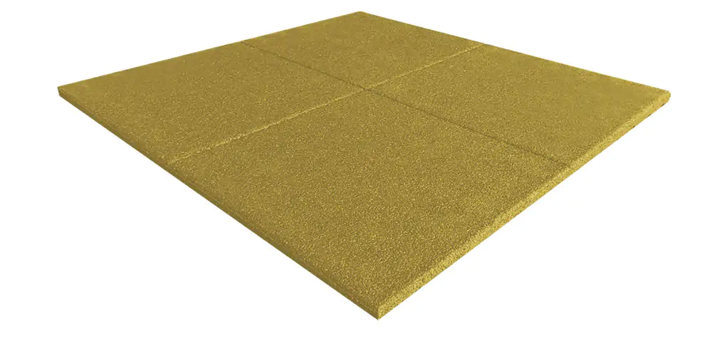 Piso de Borracha 25mm - Mostarda