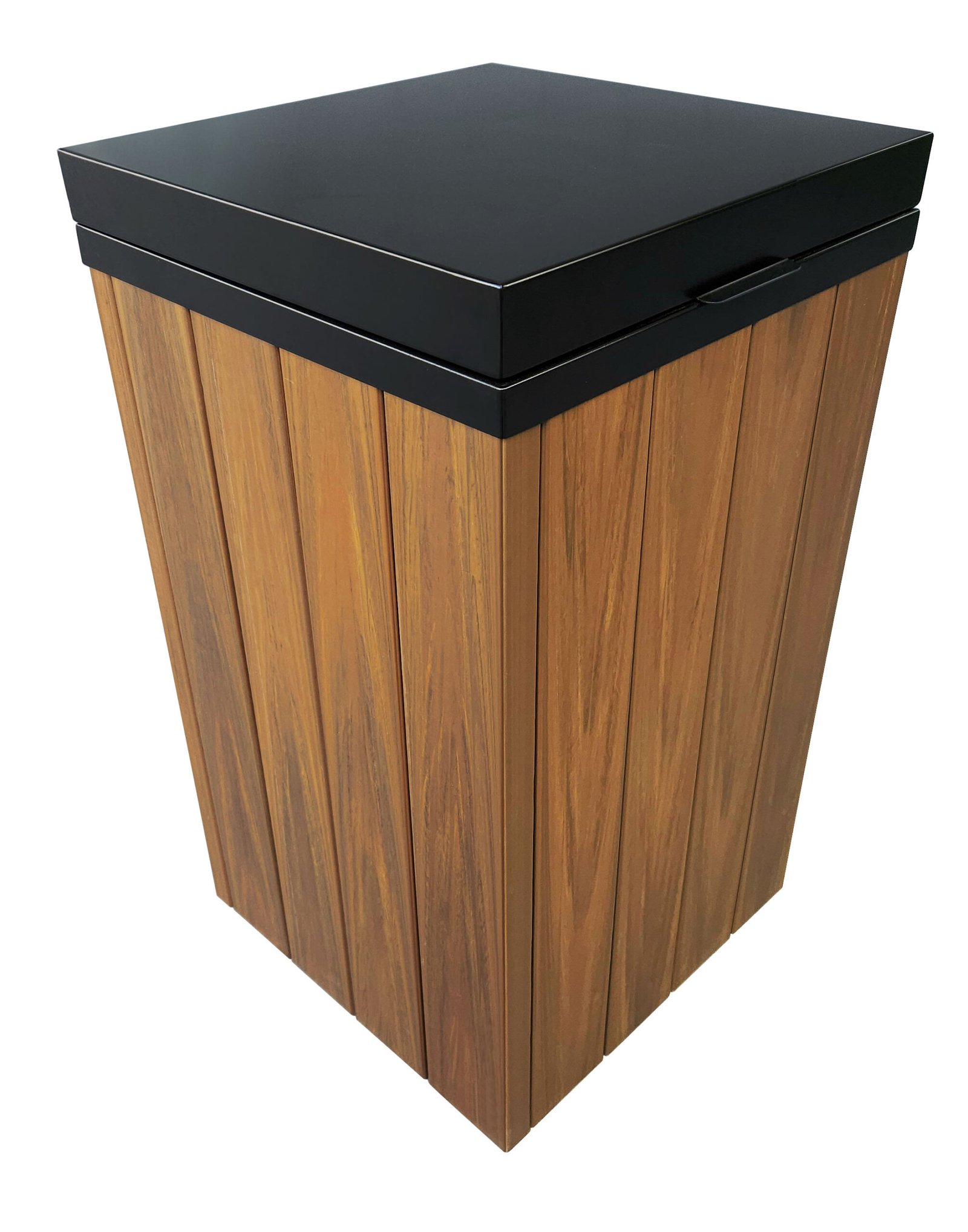 Lixeira BAÚ - Preta - Alta