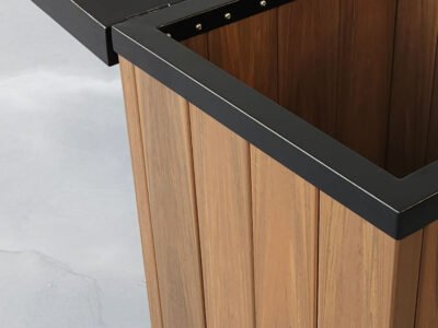 Lixeira Baú Detalhe Aberta