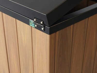 Lixeira Baú Detalhe Aberta Traseira