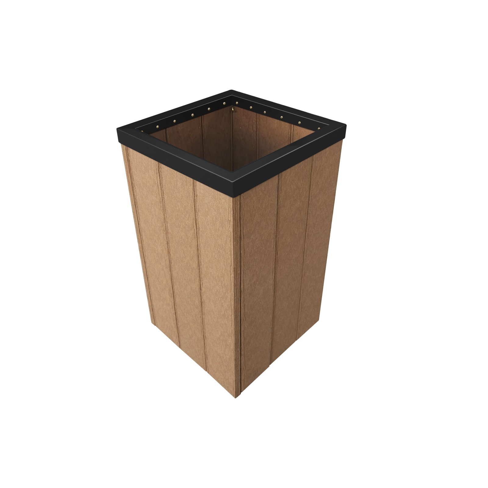 Lixeira Steel 62 L - Com aro PRETA