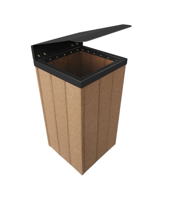 Lixeira Steel 62 L - Com tampa CINZA