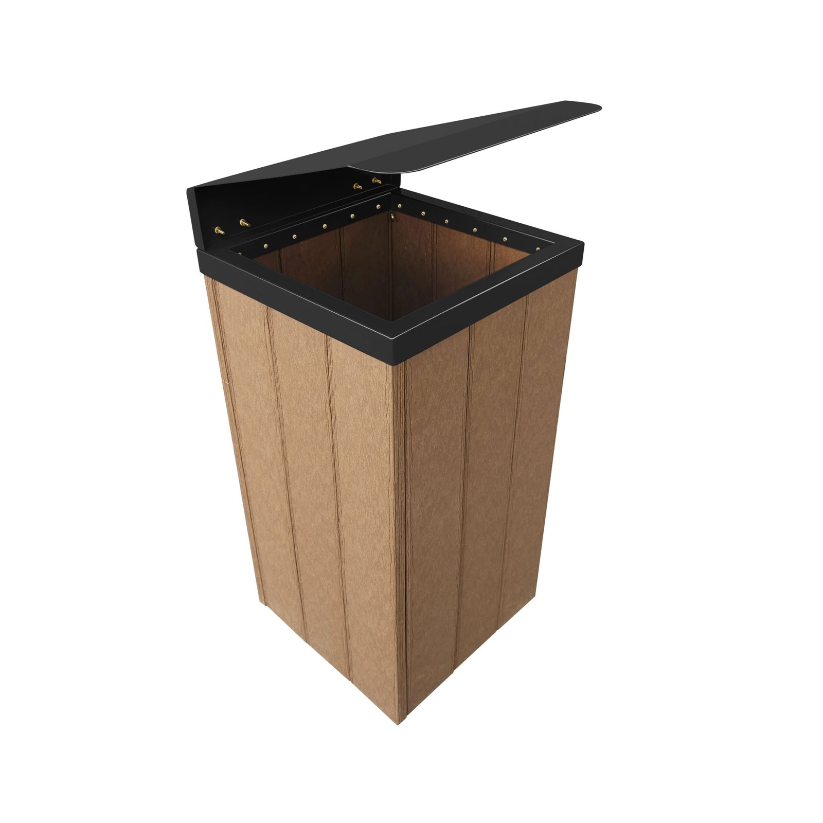 Lixeira Steel 62 L - Com tampa CINZA