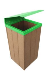 Lixeira Steel 62 L - Com tampa VERDE