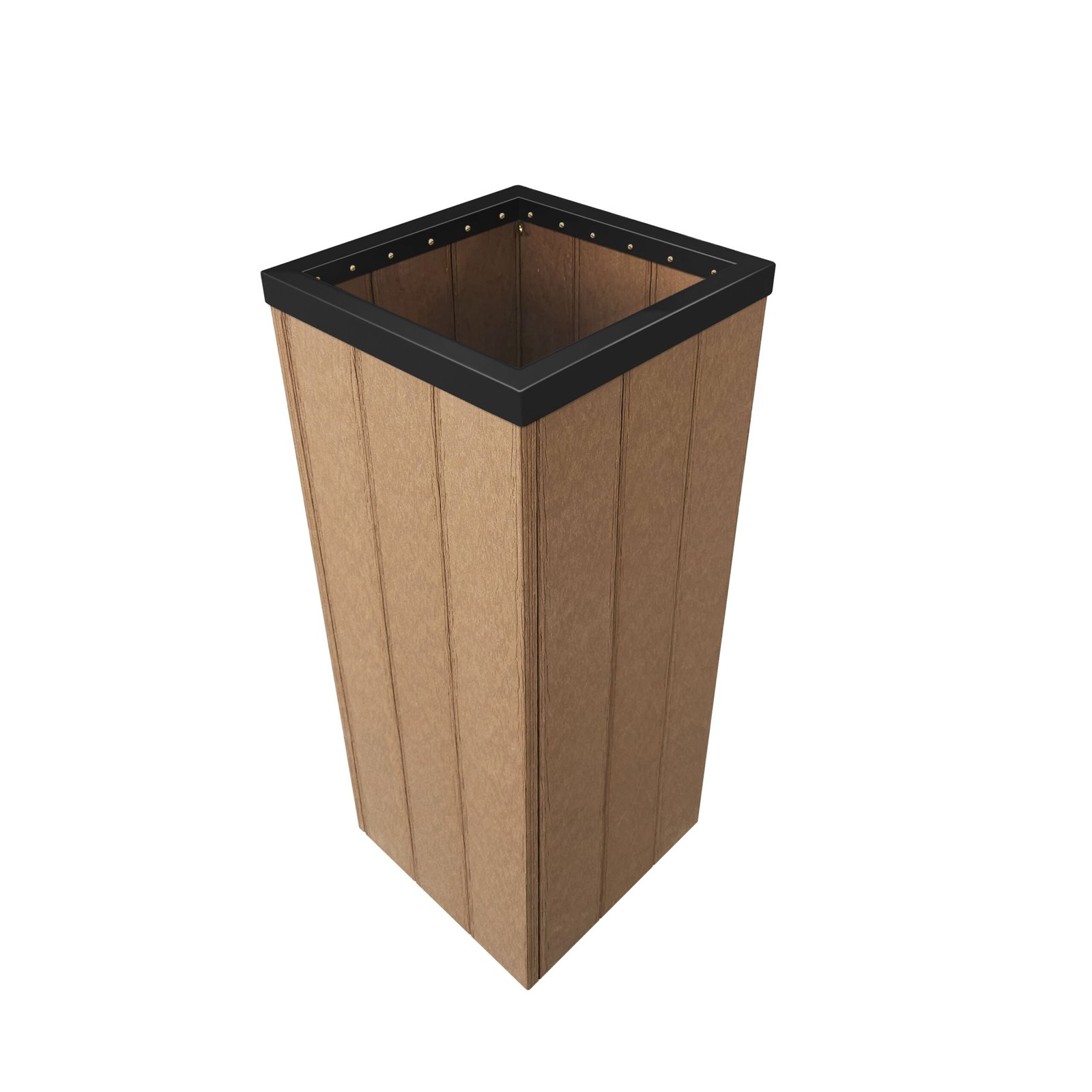 Lixeira Steel 82 L - Com aro PRETA