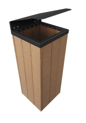 Lixeira Steel 82 L - Com tampa CINZA