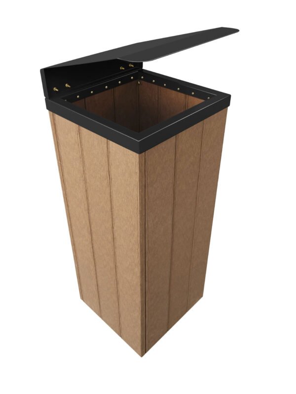 Lixeira Steel 82 L - Com tampa CINZA