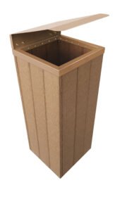 Lixeira Steel 82 L - Com tampa MARROM