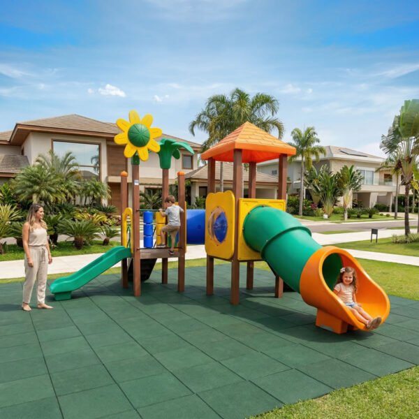 Ecoplay M281 - Playground de 2 Torres