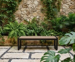 Banco Steel de 1,50m - Sem encosto em Jardim residencial