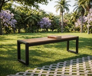 Banco Steel sem encosto - 1,50m em Parque