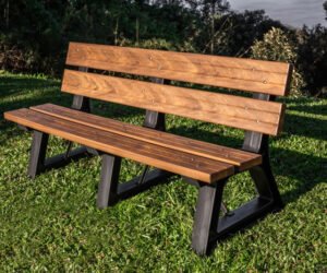 Banco Urban - 1,50m - Com encosto - Gramado