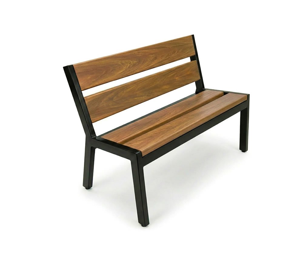 Banco com encosto Steel Prime 1-00m Banco com encosto Steel Prime 1-00m