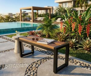 Banco sem encosto - 1,05m - Área de lazer