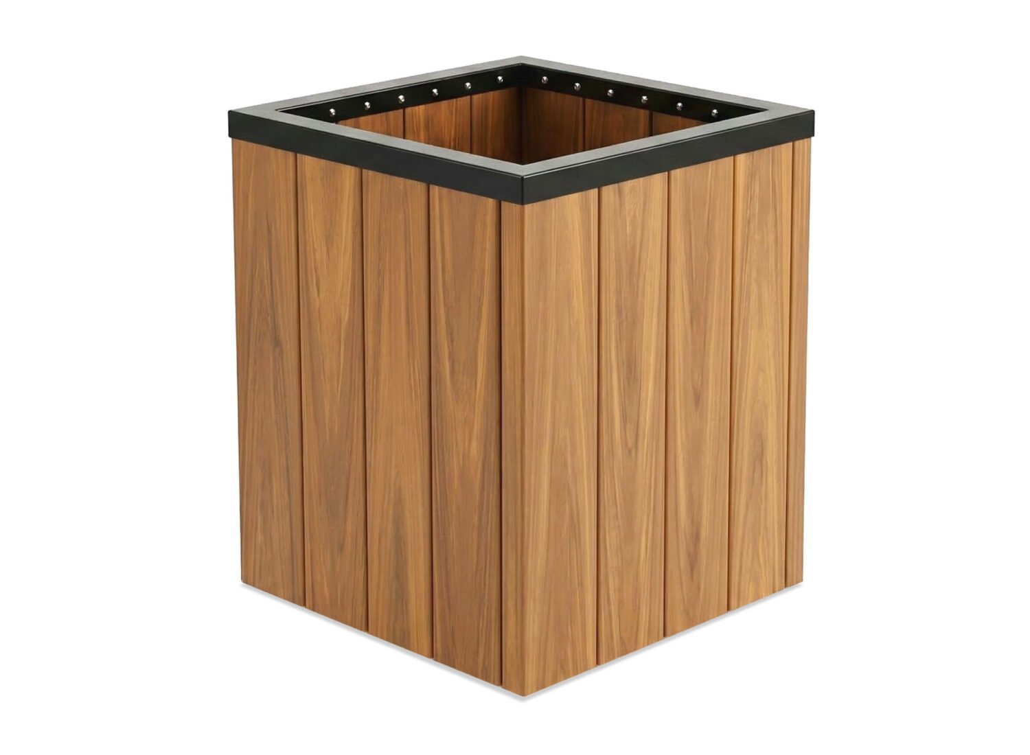 Lixeira Steel Prime 78 Litros - Sem Tampa - Aro Preto - 2026