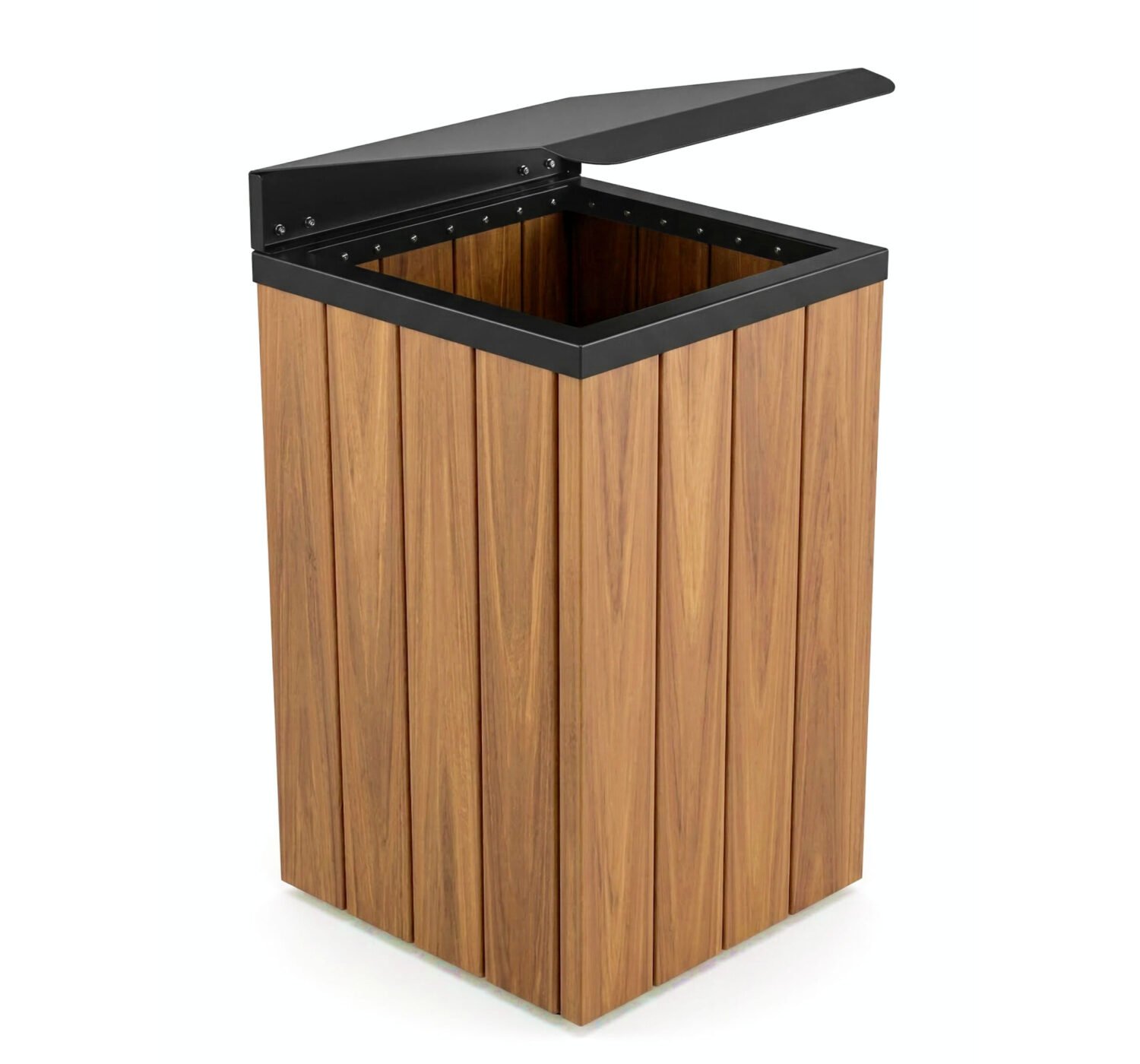 Lixeira Steel Prime COM TAMPA PRETA - 2026