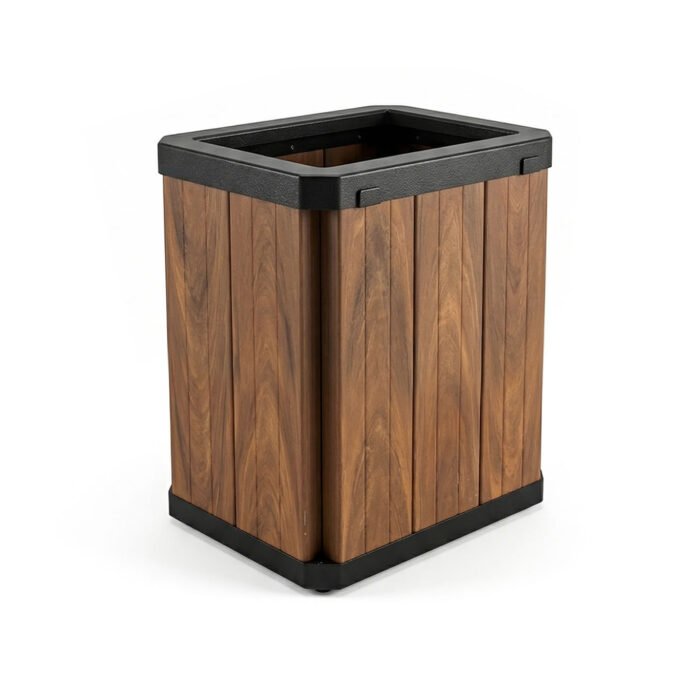 Lixeira Ecológica Urban Ipê 55L - Madeira Plástica