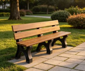Banco de Jardim - Linha Oka com encosto para 3 pessoas
